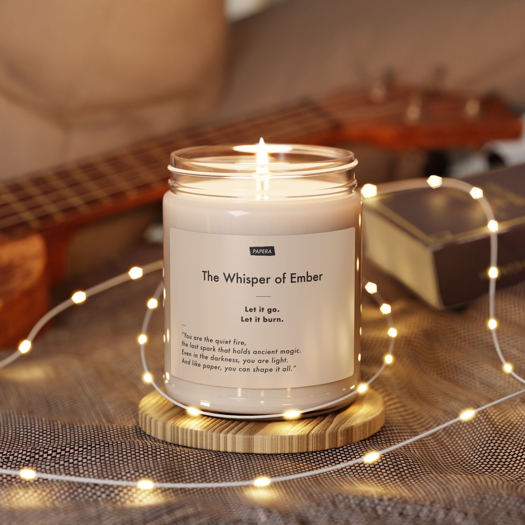 Calming Scented Candle - The Whisper of Ember, Cozy Home Decor, Relaxation Gift, Aromatherapy, Spa Essentials, Mindfulness